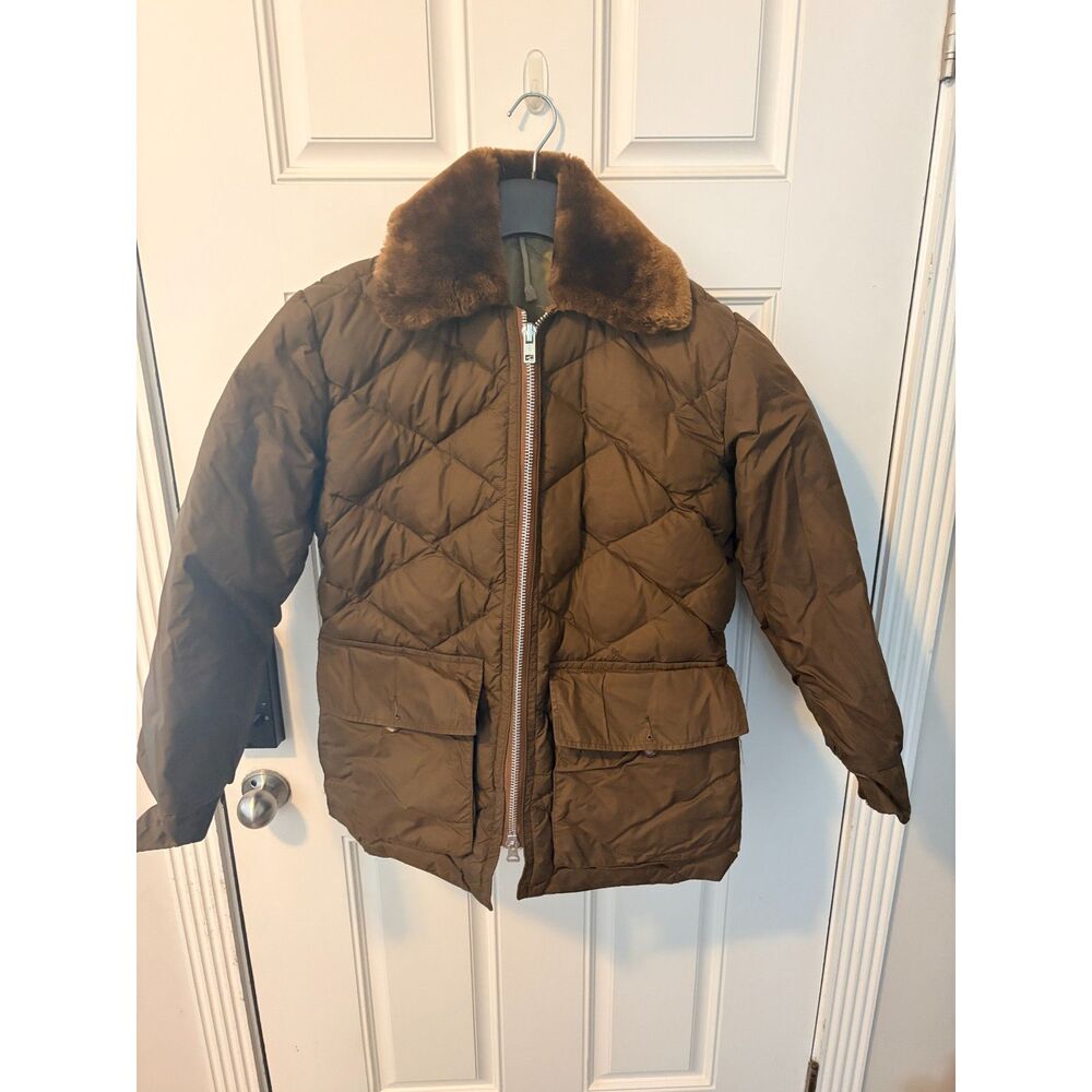 Vintage Comfy Outdoor Garment All Down Jacket Chocolate Brown Women's Medium